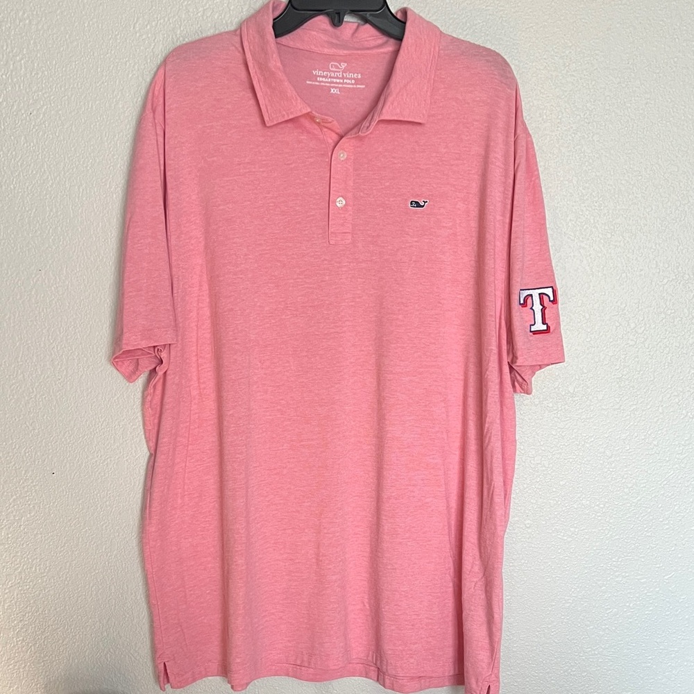 Vineyard Vines Men's Polo in Soft Pink